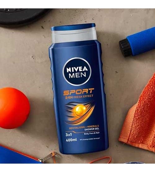 Nivea Men Sport 3in1 24H Fresh Effect Shower Gel 250ml